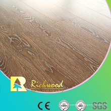 Piso laminado resistente al agua en relieve comercial 12.3mm E0 AC3